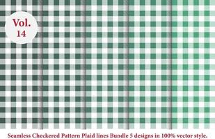 Plaid Linien Muster kariert vektor