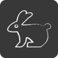 Symbol Hase. verbunden zu inländisch Tiere Symbol. einfach Design editierbar. einfach Illustration vektor