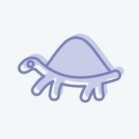 Symbol Schildkröte. verbunden zu inländisch Tiere Symbol. einfach Design editierbar. einfach Illustration vektor