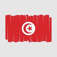 tunisien flagga vektor