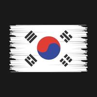 Süd Korea Flagge Illustration vektor