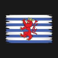 luxemburg flagga illustration vektor