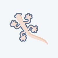 Symbol Gecko. verbunden zu inländisch Tiere Symbol. einfach Design editierbar. einfach Illustration vektor