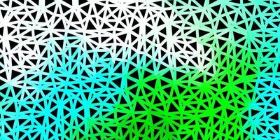 ljusblå, grön vektor abstrakt triangel bakgrund.