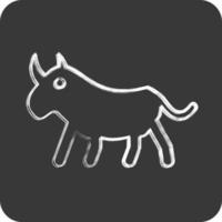 Symbol Nashorn. verbunden zu inländisch Tiere Symbol. einfach Design editierbar. einfach Illustration vektor
