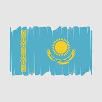 kazakhstan flagga vektor illustration