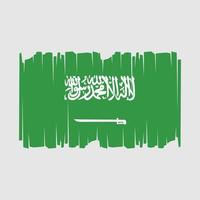 saudi arabien flagga vektor illustration