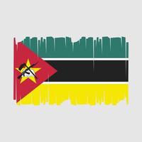 moçambique flagga vektor illustration