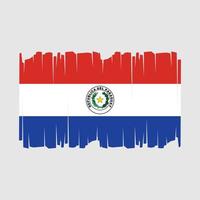 paraguay flagga vektor illustration