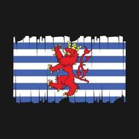Luxemburg Flagge Vektor Illustration
