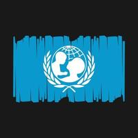 UNICEF Flagge Vektor Illustration