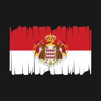 Monaco Flagge Vektor Illustration