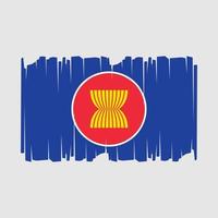 asean Flagge Vektor Illustration
