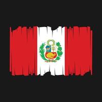Peru Flagge Vektor Illustration