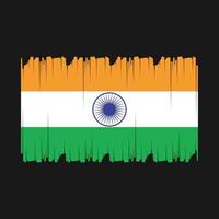 Indien flagga vektor illustration