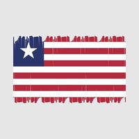 Liberia Flagge Vektor Illustration