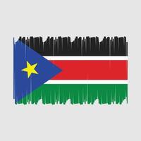 Süd Sudan Flagge Vektor Illustration
