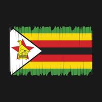 Zimbabwe Flagge Vektor Illustration