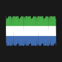 sierra leone flagga vektor illustration