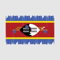 Swasiland Flagge Vektor Illustration