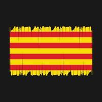 catalonia flagga vektor illustration