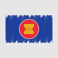 asean Flagge Vektor Illustration