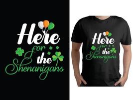 st. Patricks dag t-shirt design, helgon Patricks dag skjorta, tur- irländsk skjorta vektor