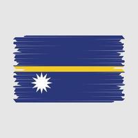 nauru flag pinselvektor vektor