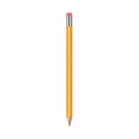 realistisch Bleistift, isoliert hölzern Schreiben Werkzeug vektor