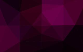 mörk lila vektor abstrakt polygonalt omslag.