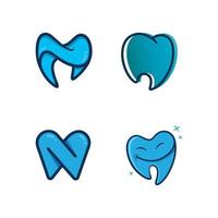 tandklinik logotyp vektor och medicinsk ikon
