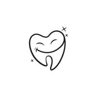 Zahnklinik Logo Vektor und medizinische Ikone