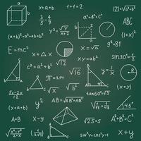 Hand gezeichnet Mathematik Symbole Symbol im eben Stil. Mathematik Formel Vektor Illustration auf isoliert Hintergrund. Schule Bildung Zeichen Geschäft Konzept.