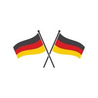 Deutschland Flagge Vektor Illustration Design