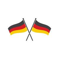 Tyskland flagga vektor illustration design