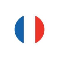 Frankreich Flagge Vektor Illustration Design