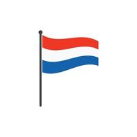 Niederlande Flagge Vektor Illustration Design
