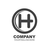 h Brief Logo Symbol Illustration Vektor