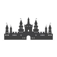 Schloss-Logo-Symbol-Vektor-Illustration-Design vektor