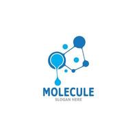 molekyl logotyp vektor mall illustration