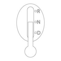 Hebel Symbole von verschiedene Modelle vektor