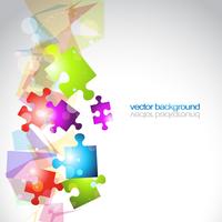 abstrakter Puzzle Form Vektor Hintergrund