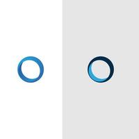 einfacher Kreisring-Logo-Vektor vektor