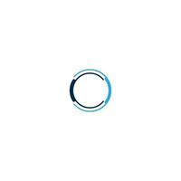 enkel cirkel ring logo vektor