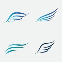Flügel Logo Vorlage Vektor-Symbol