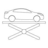 Symbol für hydraulische Hebebühne vektor