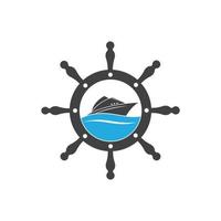 nautisch und maritim Symbol Logo Vektor Illustration