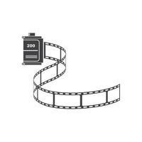 rollen Filmstreifen Vektor Illustration Design