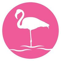 flamingo ikon vektor