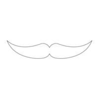 Schnurrbart Symbol vektor